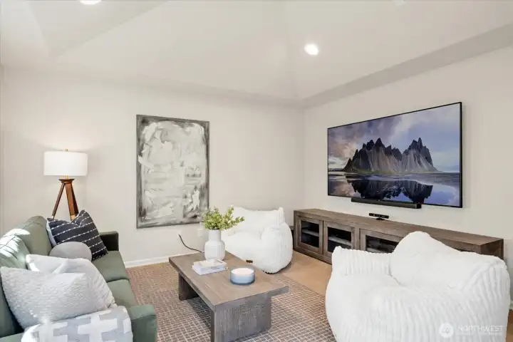 The spacious bonus room offers a place for play, lounging, movie nights! Whatever fits your lifestyle needs!