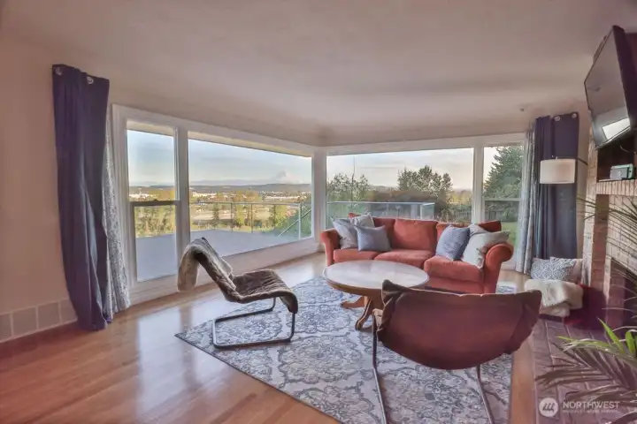 2nd living space with large picture windows