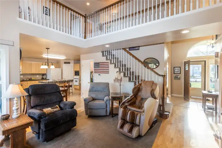 entry way with stairwell