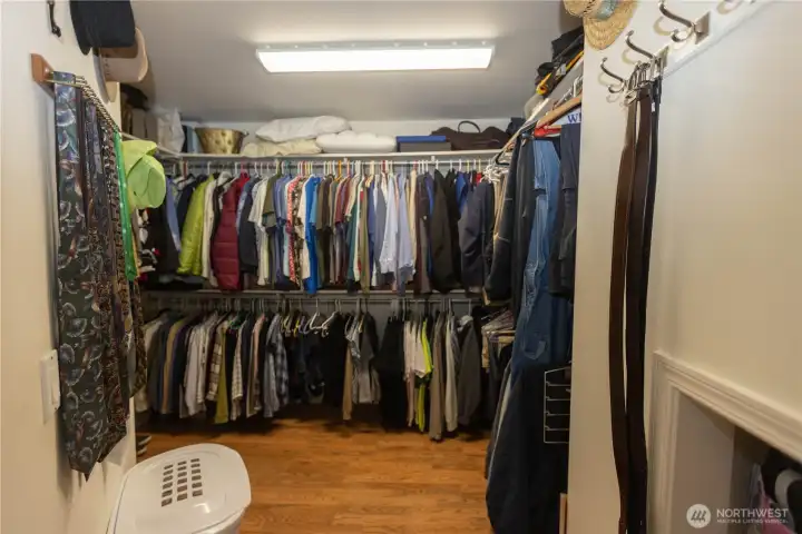 Primary walk in closet