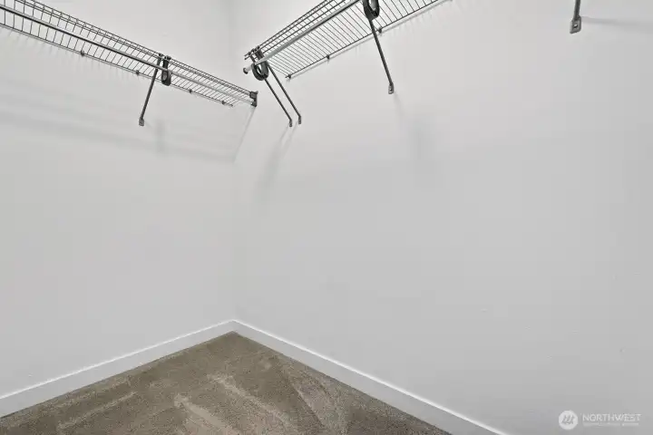 Large walk-in closet!