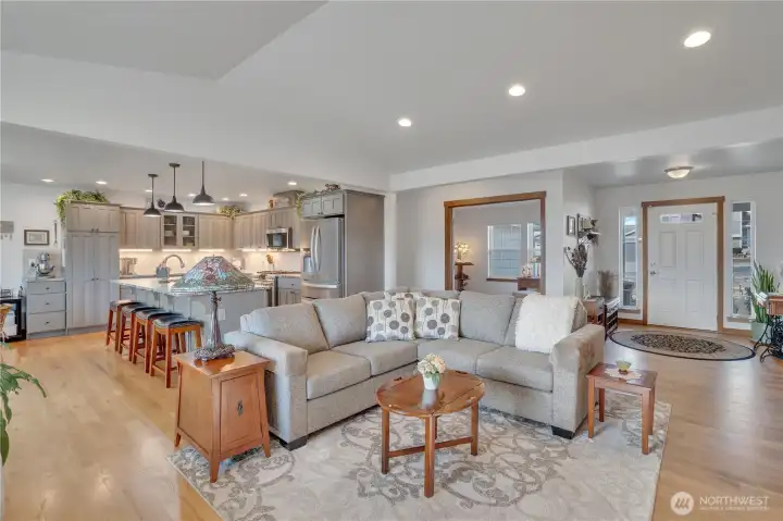 Living Room Open to the Kitchen