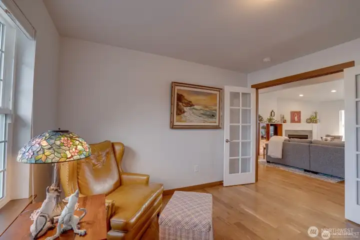 Office with French Doors