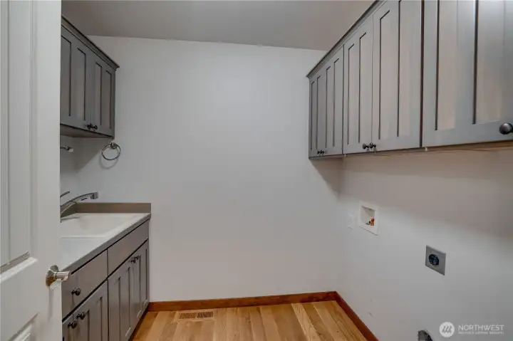 Laundry w/Sink and Lots of Cabinets