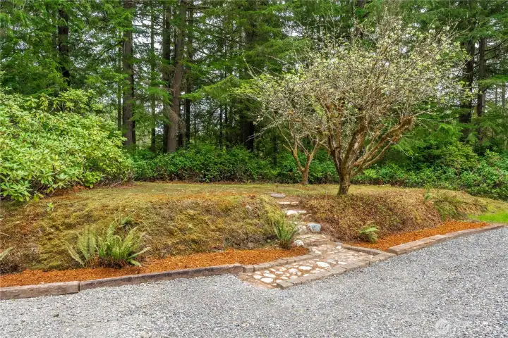 One of the tranquil outdoor retreats on the 2.28 Acres.