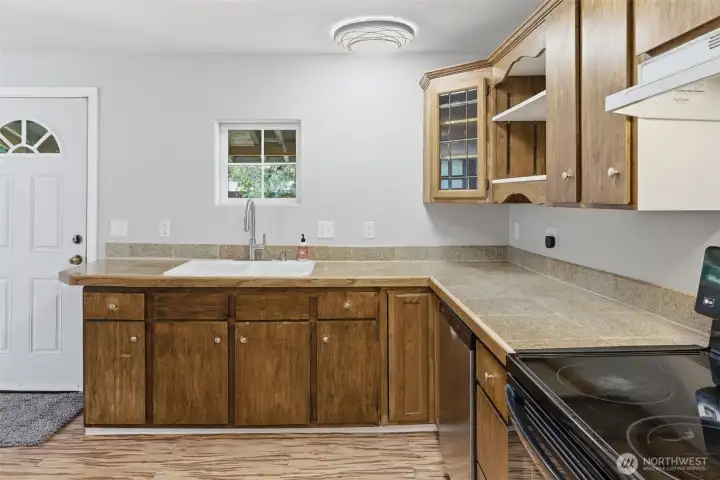 Kitchen facing front door