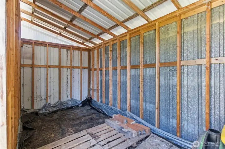 Inside one of the outbuildings