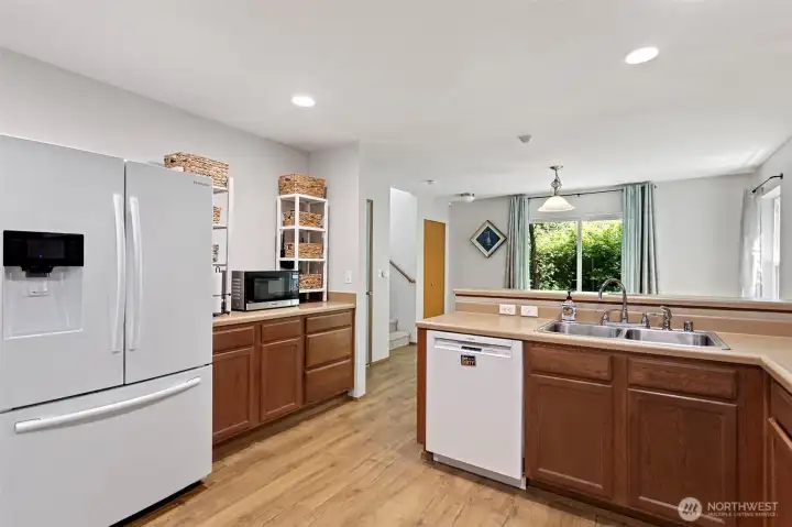 Another view of the kitchen toward the back of the house.