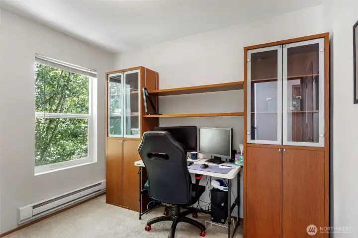 Bedroom 2. Ample sized, currently used as an office.