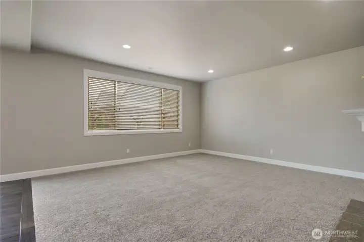 View to living room from kitchen
