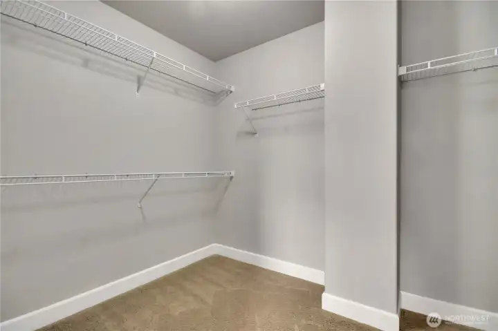 Primary walk in closet