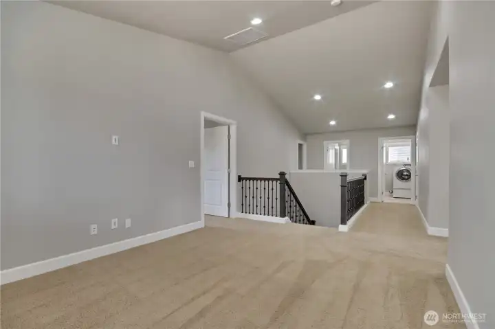 Open loft with closet storage