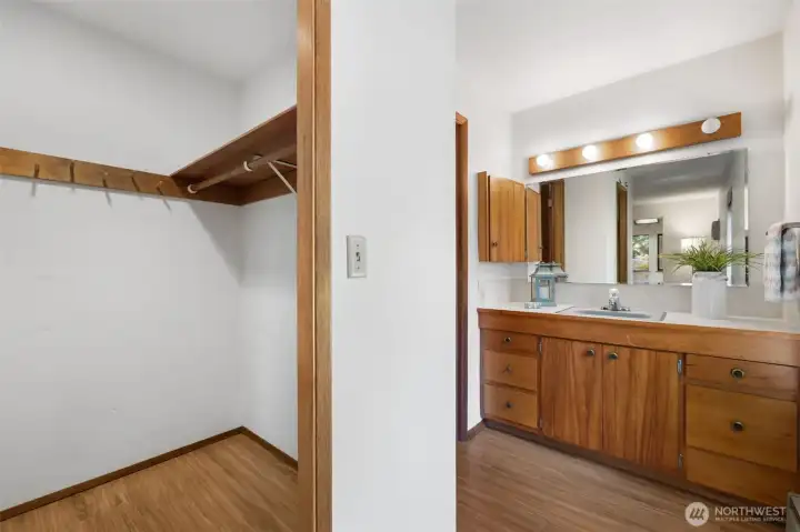 Primary Vanity with Walk-in Closet Primary Vanity with Walk-in Closet