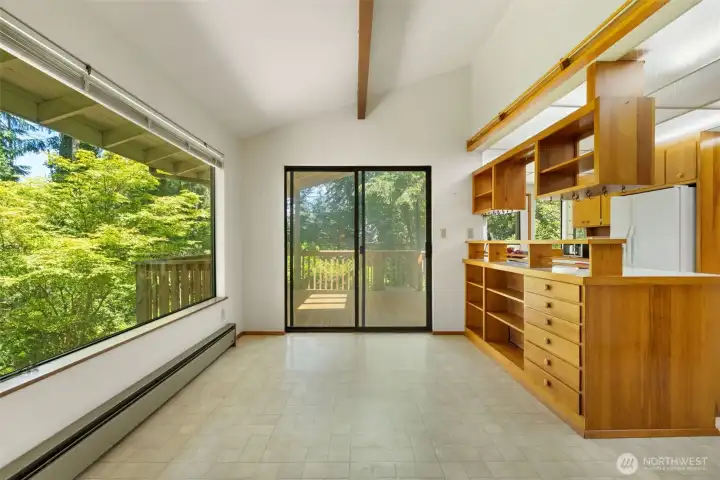 Dining Room with Slider to Deck Dining Room with Slider to Deck