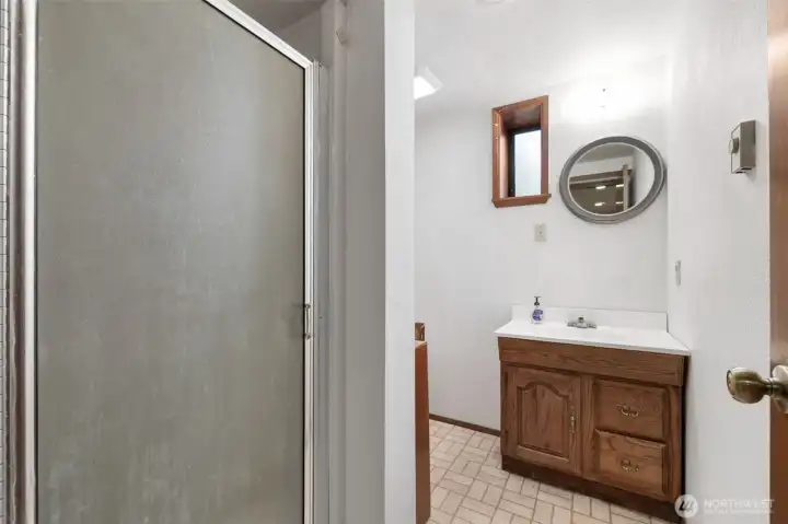 Three Quarter Lower Level Bathroom Three Quarter Lower Level Bathroom