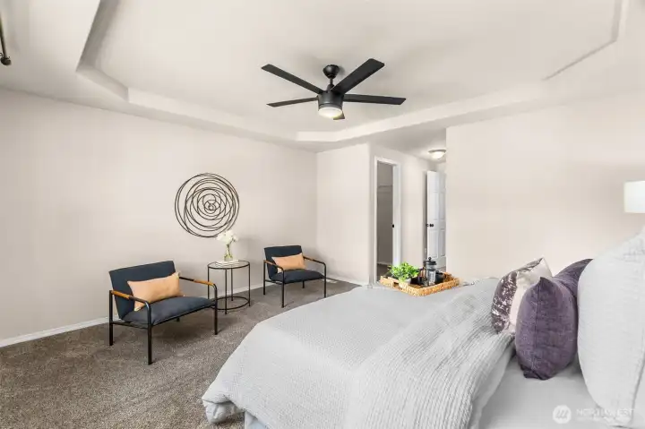 Primary Bedroom with ceiling fan Primary Bedroom with ceiling fan