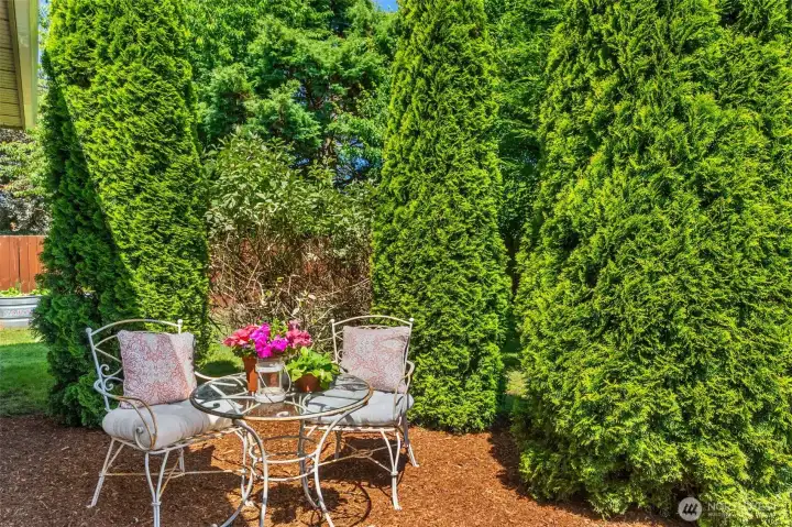 Little tea-time nook in the back