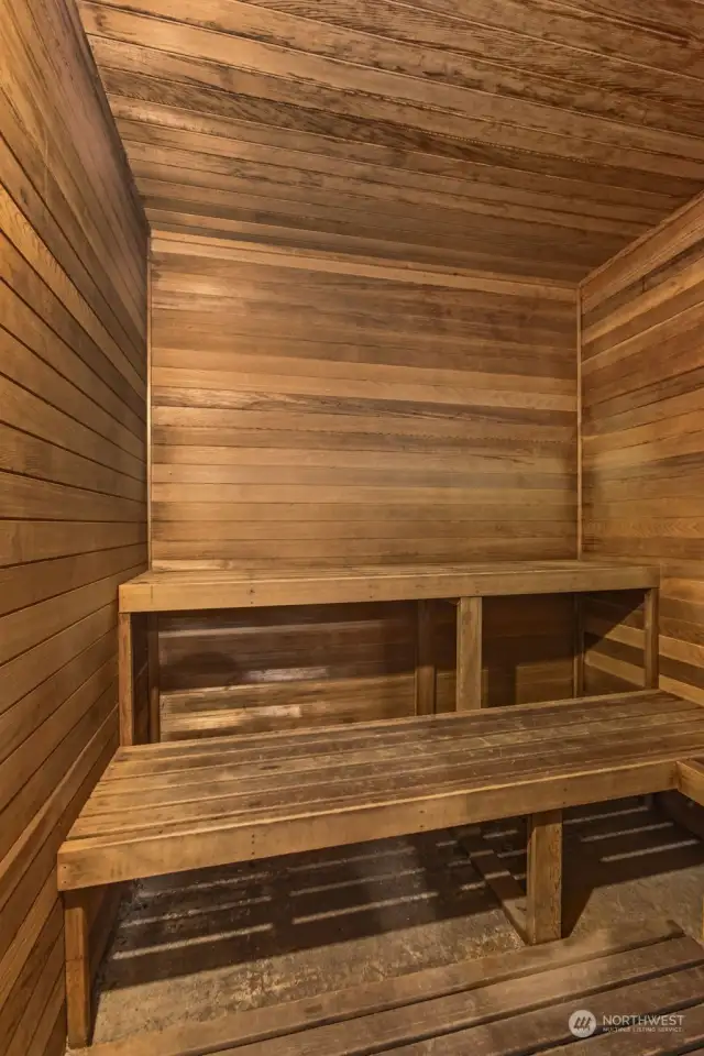 The rec building also has a sauna and 2 bathrooms with showers.