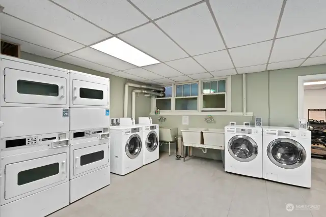 Common laundry room on the first floor.