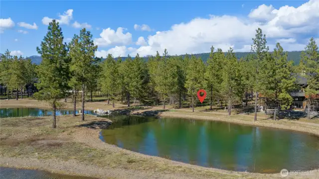 Beautiful Paintbrush Lake site with walking trail.