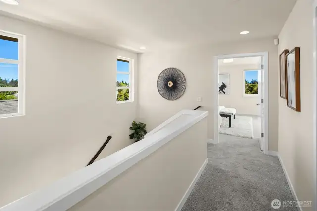 Upper floor offers 3 bedrooms