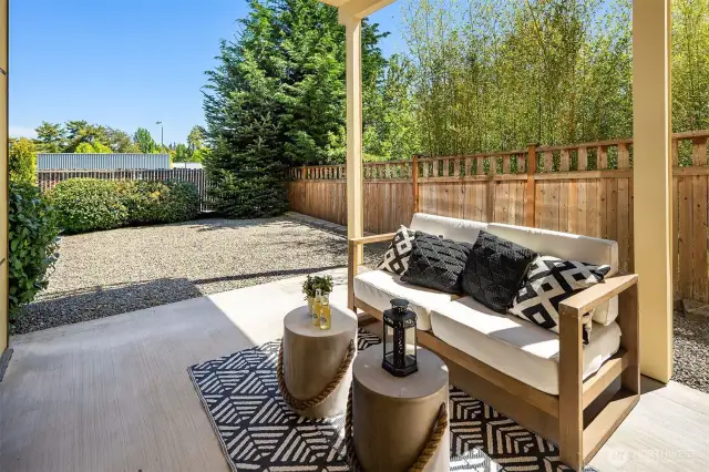 Patio off of the living room