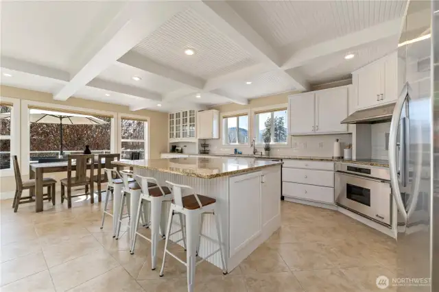 Beautiful coffered ceiling