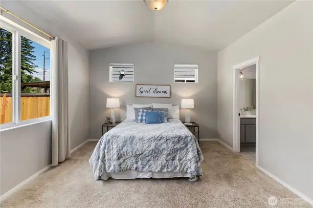 This spacious and serene primary suite!