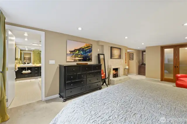 Room is oversized and has all the bells and whistles.