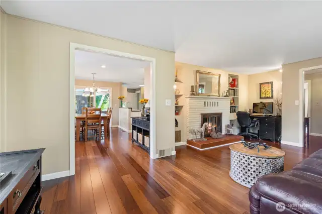 Gleaming hardwood floors throughout the main floor.