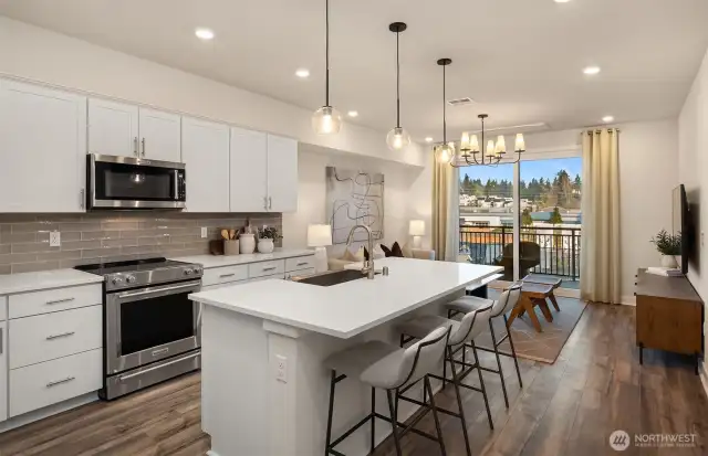 Picture represents model of floorplan, but not actual home.