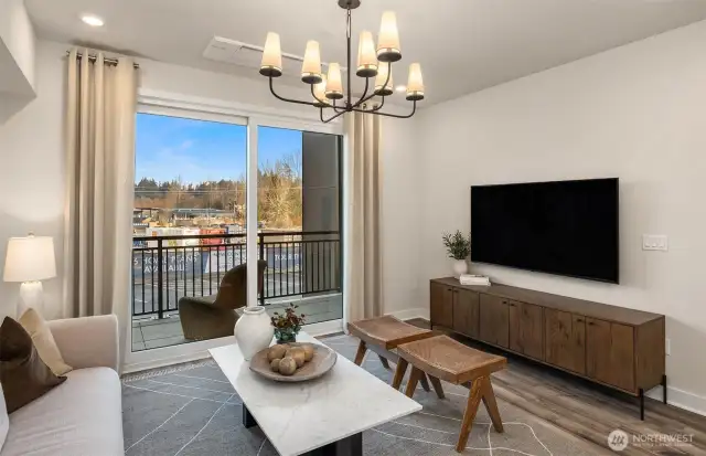 Picture represents model of floorplan, but not actual home.
