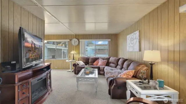 Home opens to the living room.