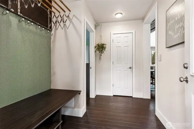 Entrance off of garage