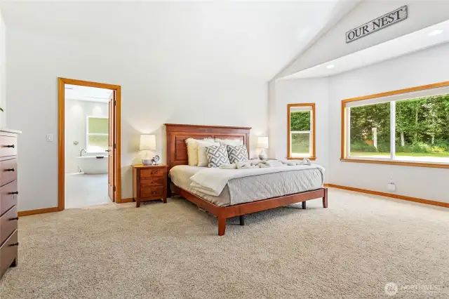 Spacious main-level primary bedroom