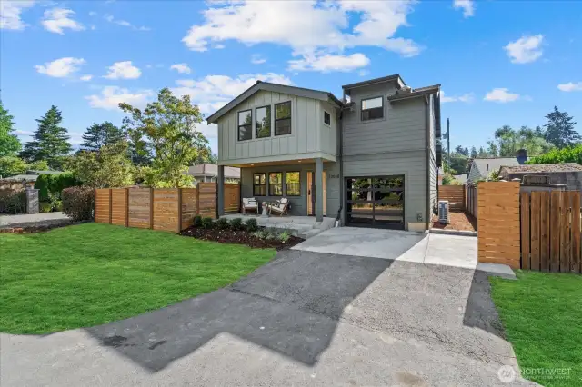 Front of this stunning, stand-alone new construction home in Broadview.