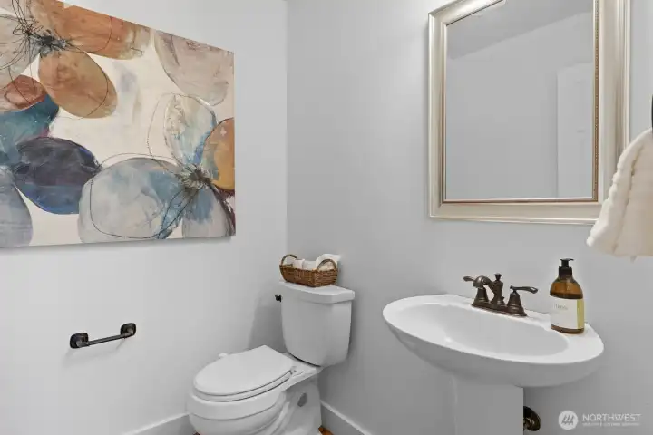 First floor 1/2 bath.