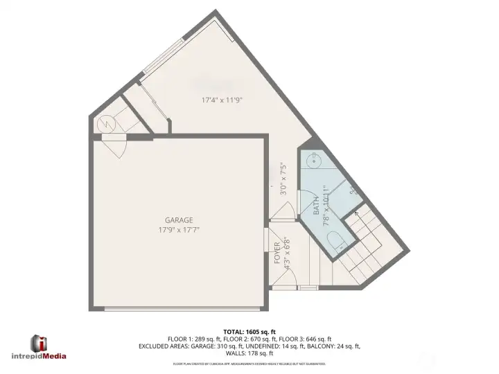 1st/entry - flex office- garage