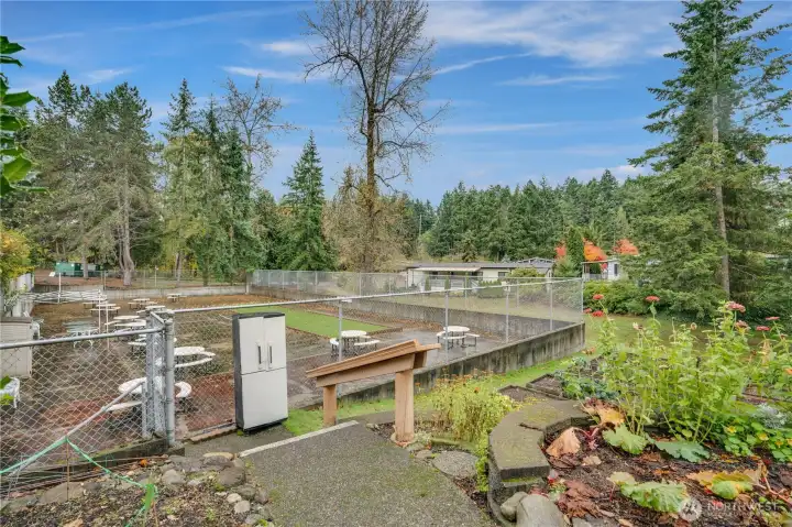 Beautiful grounds offer plenty of outdoor spaces for relaxing or meeting friends.