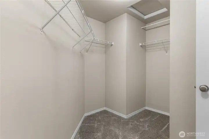 Primary walk-in closet