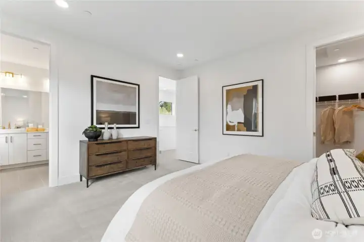 Primary suite (Facade, Ext Colors, Interior Photos & Floor Plans for illustrative purposes only. Actual Facade, Ext Colors, Interiors & Floor Plans may differ.)