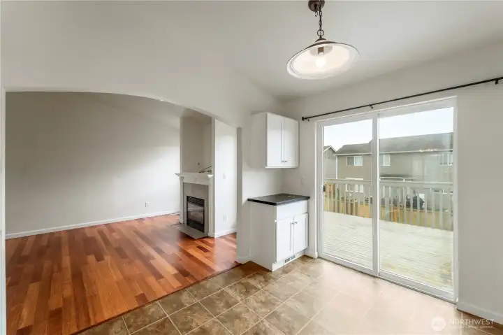Dining room view to living room