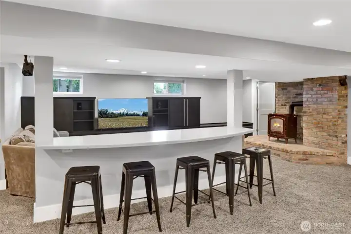 This spacious room is just perfect for movie nights, game nights, or hanging out with family and friends.