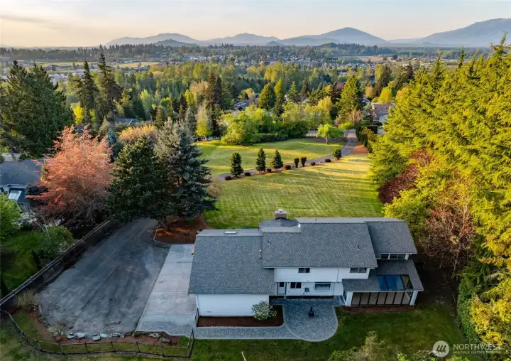 Aerial view of property