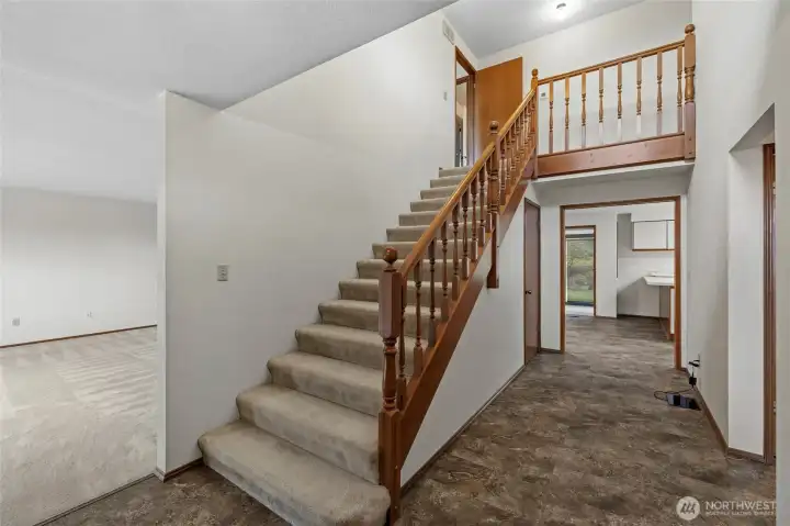 Bright and open foyer