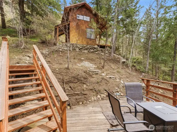 Stairs to guest house