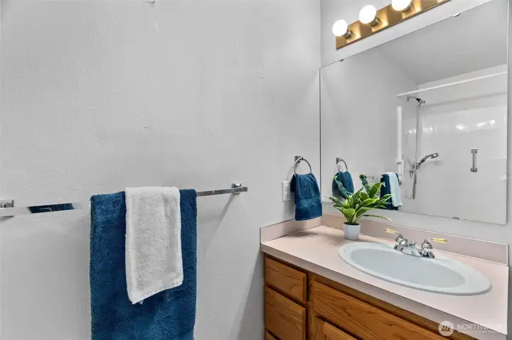 Another view of second bath.