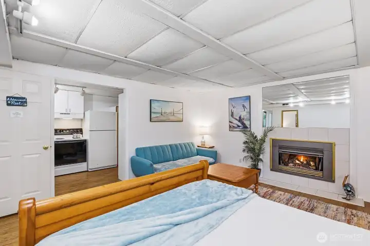 Primary bedroom, downstairs apartment