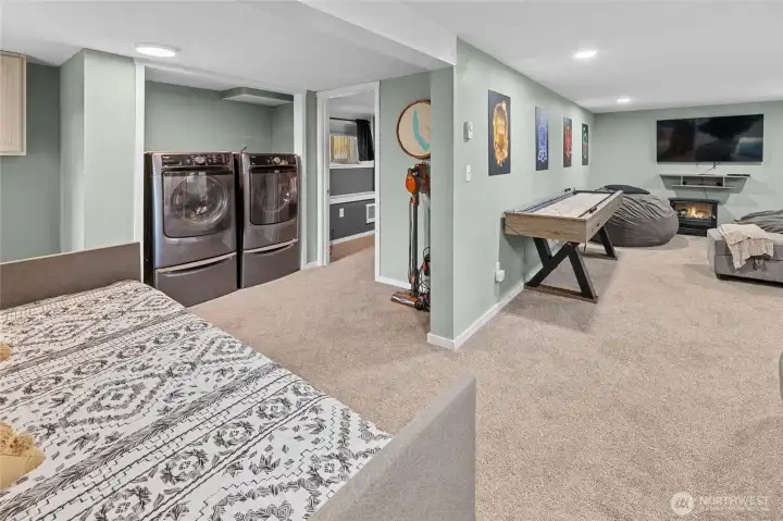 Basement is spacious! Basement now has cement floors new pics comoing