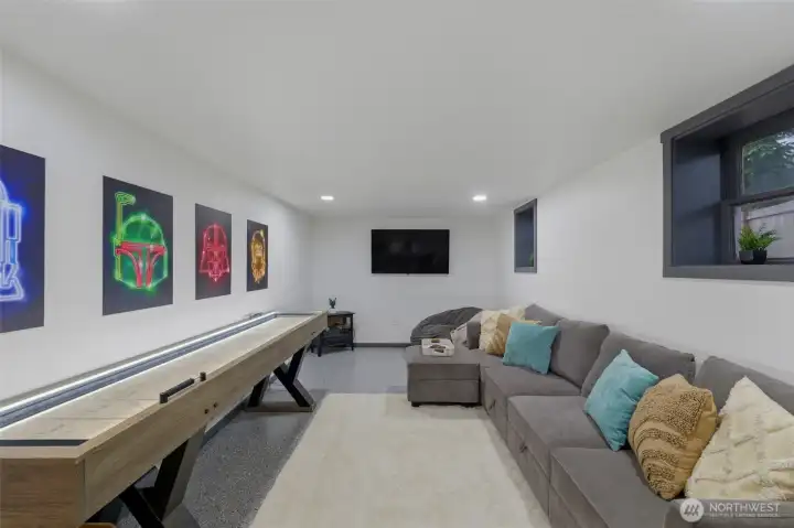 Great family room downstairs